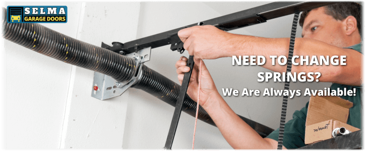 Broken Garage Door Spring Selma TX